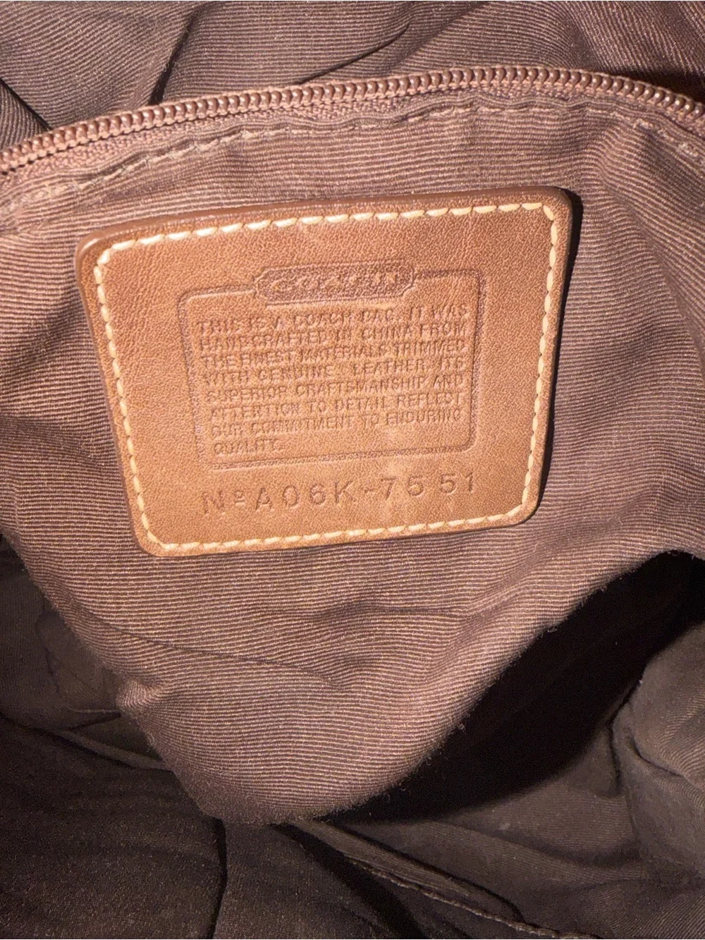 Coach Brown and Cream Signature Canvas Shoulder Bag with Buckle